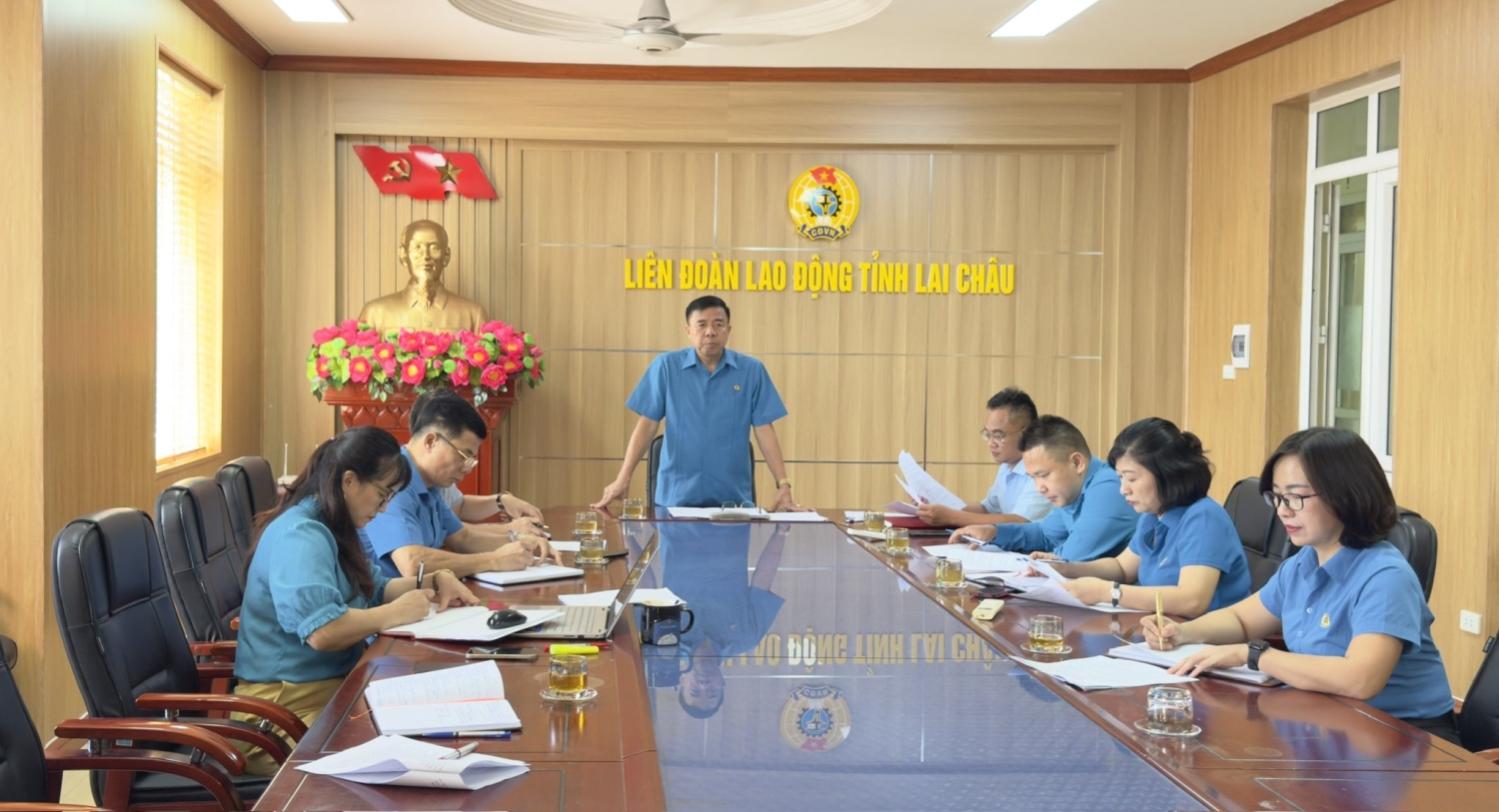Liên đoàn Lao động tỉnh Lai Châu tổ chức Hội nghị Ban Chấp hành lần thứ tám, khóa XIII, nhiệm kỳ 2023 – 2028